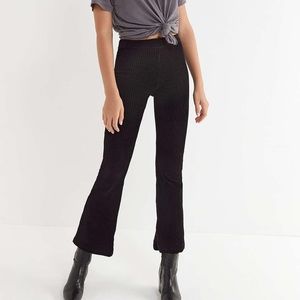 Urban Outfitters Ribbed Velvet kick flare pant
